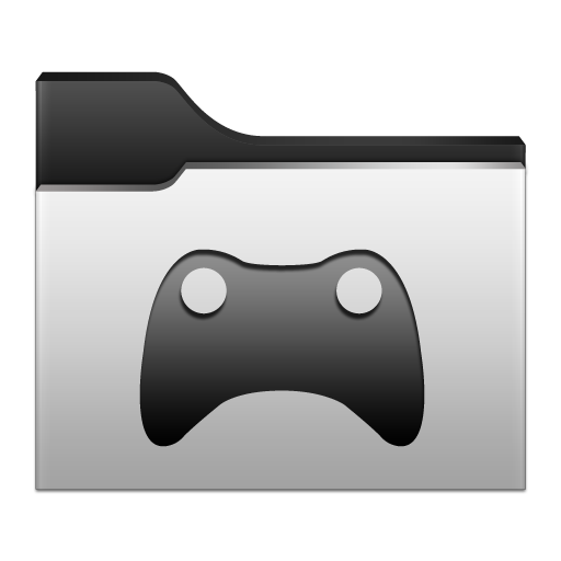Games Icon Alumin Folder Icons Softicons Com