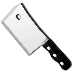 Meat Claever Icon Sharp Kitchen Icons Softicons Com
