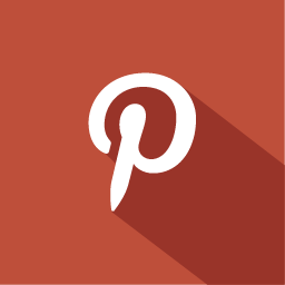 Pinterest Icon Long Shadow Flat Social Icons Softicons Com