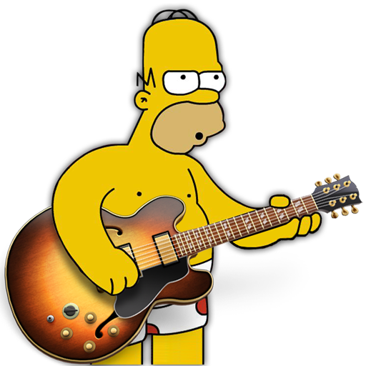 Garage Band Homer Icon The Simpsons Collection Softicons Com