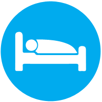 Bed Icon - AWT Travel Blue Icons - SoftIcons.com