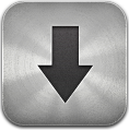 Downloads Metal Icon 118x120 png