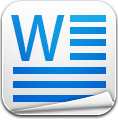 MS Word v2 Icon 118x120 png