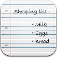 Shopping List Icon 118x120 png