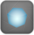 Aperture Grey Icon 118x120 png