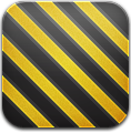Black and Yellow Icon 118x120 png