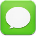 Message Green Icon 118x120 png