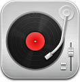 Music Record Player Red Icon
