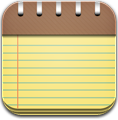Old Notepad Icon 118x120 png