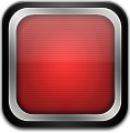 TV Red Back Icon 118x120 png