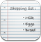 Shopping List Icon 59x60 png