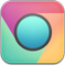 Chrome Play Colours Dark Center Icon 59x60 png