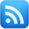 Google Reader Blue Icon 59x60 png