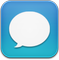 Message Blue Icon 59x60 png