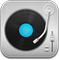 Music Record Player Blue Icon 59x60 png