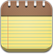 Old Notepad Icon 59x60 png
