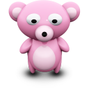 Pink Bear Icon 128x128 png