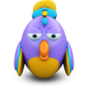 Purple Parrot Icon 128x128 png