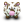 Brown White Cow Icon 24x24 png