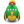 Green Parrot Icon 24x24 png