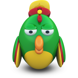 Green Parrot Icon 256x256 png