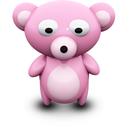 Pink Bear Icon 256x256 png