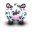 Cow Blackand White Icon 32x32 png