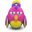 Fuxia Parrot Icon 32x32 png
