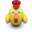 Rooster Icon 32x32 png