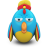 Blue Parrot Icon 48x48 png