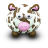 Brown White Cow Icon 48x48 png