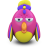 Fuxia Parrot Icon 48x48 png
