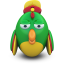Green Parrot Icon 64x64 png
