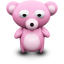 Pink Bear Icon 64x64 png