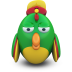 Green Parrot Icon 72x72 png