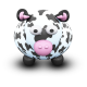Cow Blackand White Icon 80x80 png