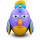 Purple Parrot Icon 80x80 png