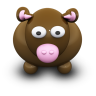 Brown Cow Icon 96x96 png