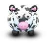 Cow Blackand White Icon 96x96 png