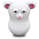 White Mouse Icon 128x128 png