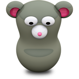 Grey Mouse Icon 256x256 png