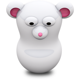 White Mouse Icon 256x256 png