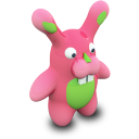 Strawberry Bunny Icon 128x128 png
