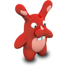 Red Bunny Icon 256x256 png