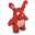 Red Bunny Icon 32x32 png
