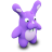 Purple Bunny Icon