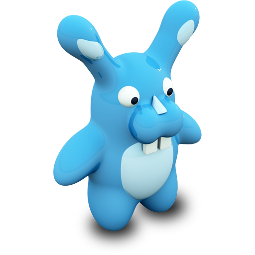 Blue Bunny Icon 512x512 png