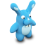 Blue Bunny Icon 64x64 png