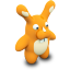 Orange Bunny Icon 64x64 png