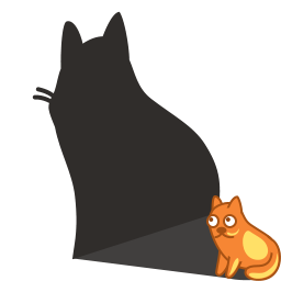 Cat Shadow Cat Icon 256x256 png